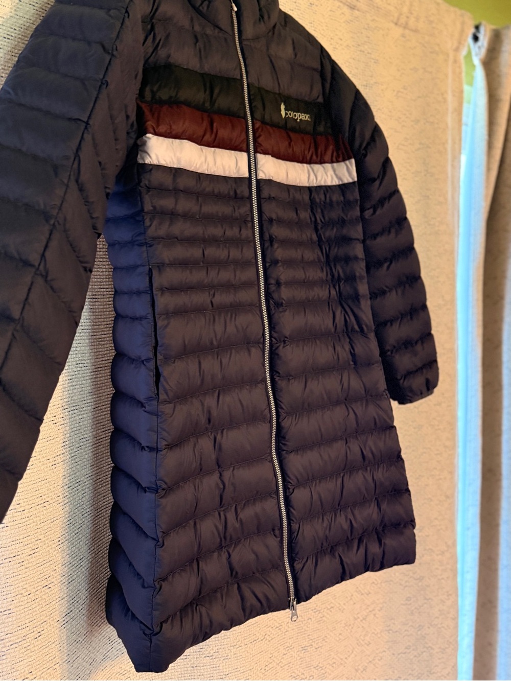 Cotopaxi Fuego Down Parka Jacket Womens Small 800-Fill Colorblock Puffer Coat - Picture 5 of 7